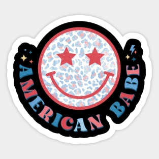 American Baby 4th of July Design Sticker